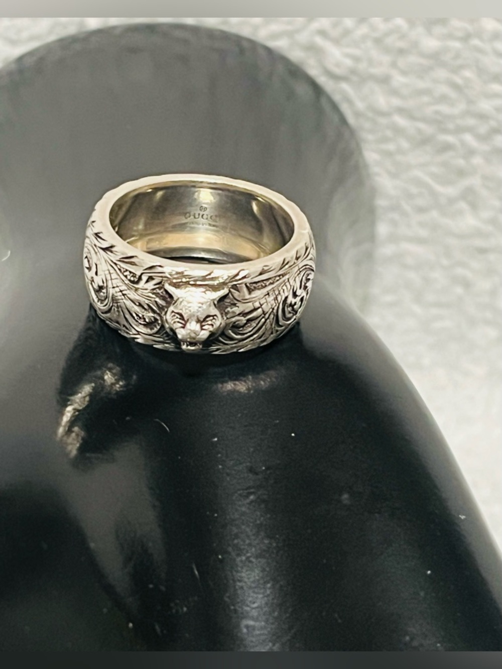 Gucci Feline Silver 925 Ring - Picture 2 of 11